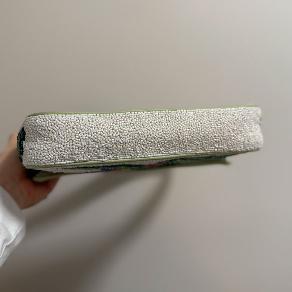 STAUD Tommy beaded bag tropical birds of paradise resort vacation palm floral - Picture 12 of 12